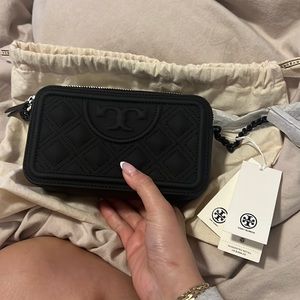 Black Tory Burch clutch/crossbody bag